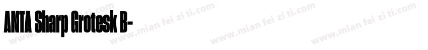 ANTA Sharp Grotesk B字体转换